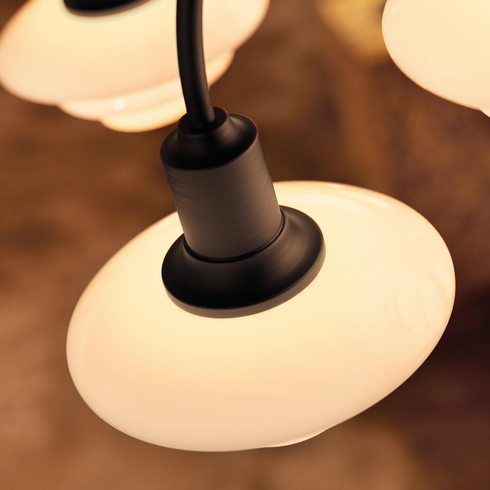 PH 1/1 Chandelier Centenary Edition kattokruunu, Brass-dusty terracotta, 9 käsivartta Louis Poulsen