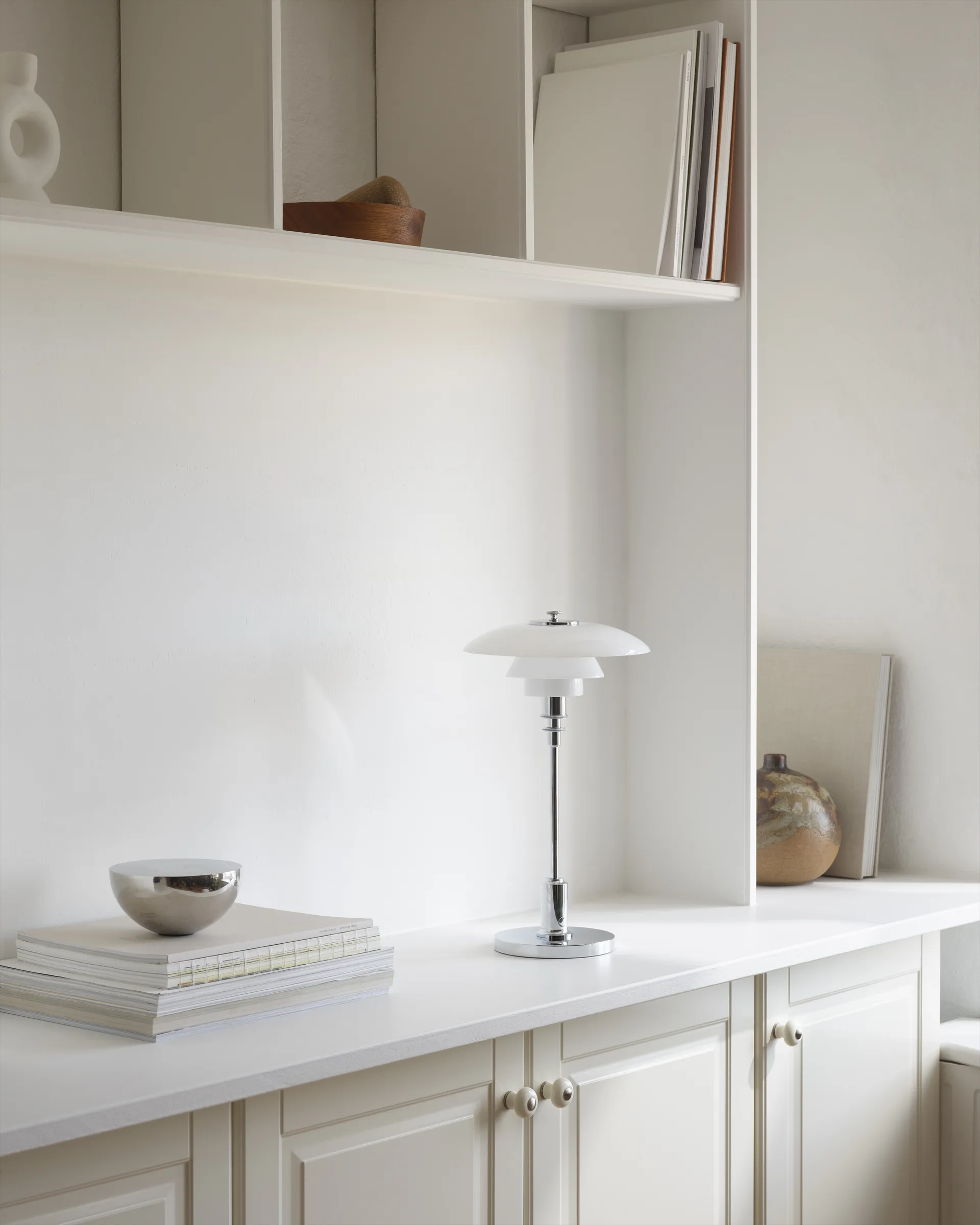 PH 2/1 Portable pöytälamppu, Chrome plated Louis Poulsen