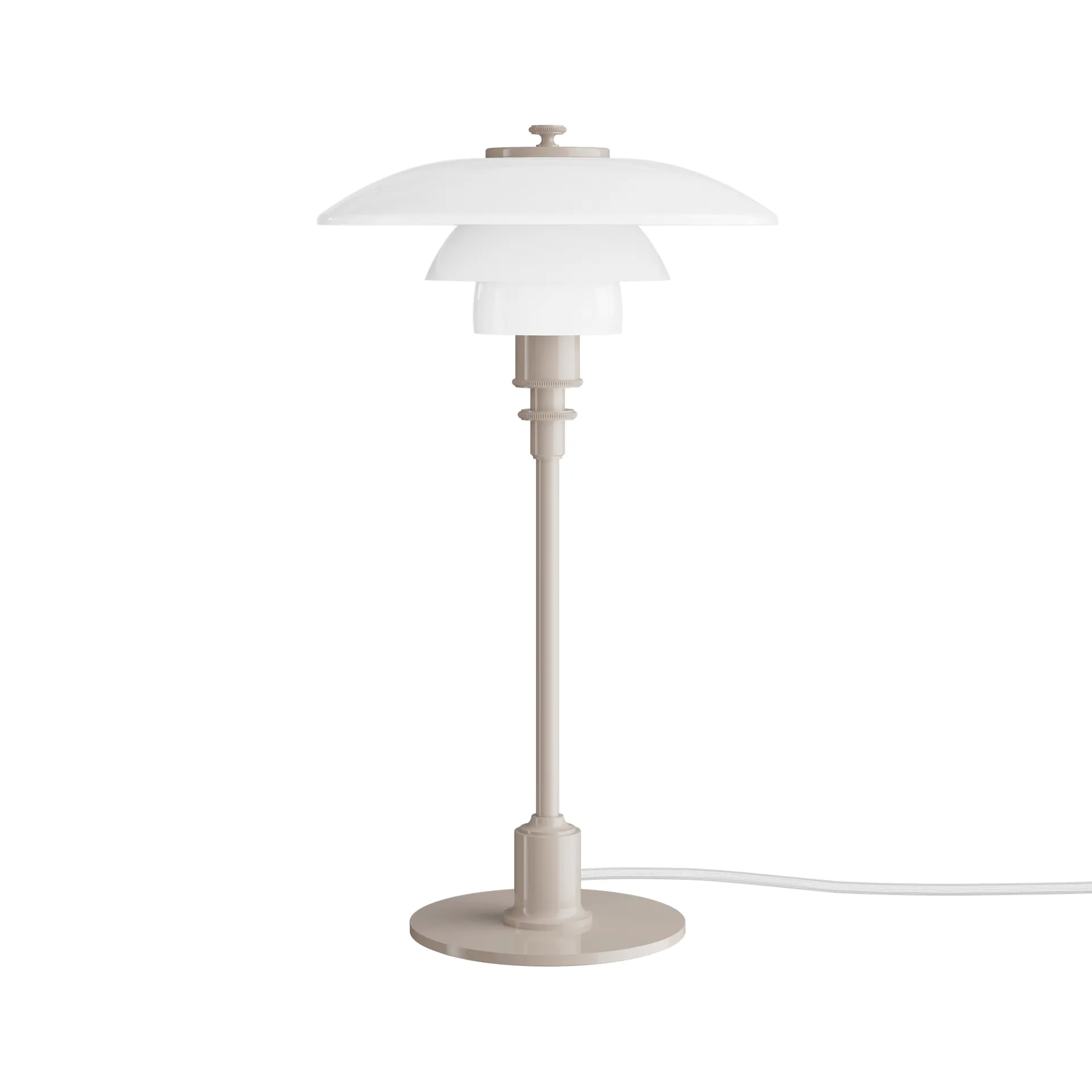 PH 2/1 -pöytälamppu, Kiiltävä beige Louis Poulsen