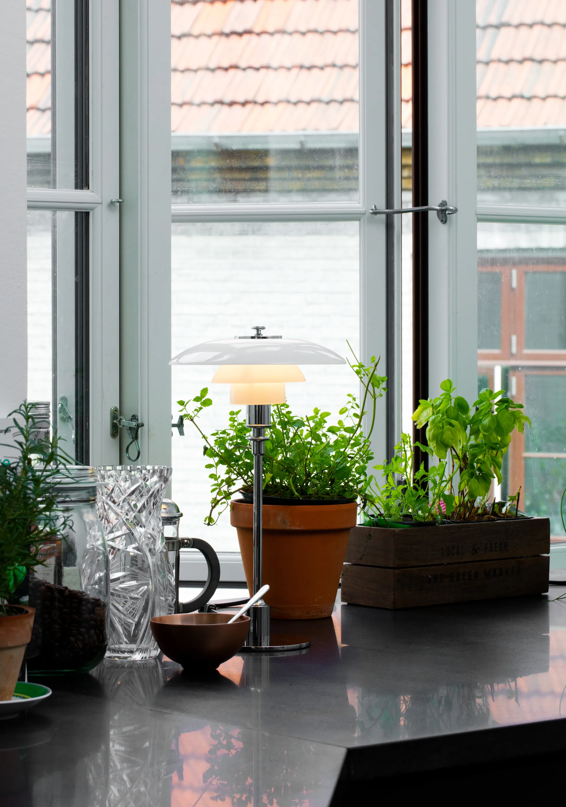 PH 2/1 -pöytälamppu, Kromi Louis Poulsen