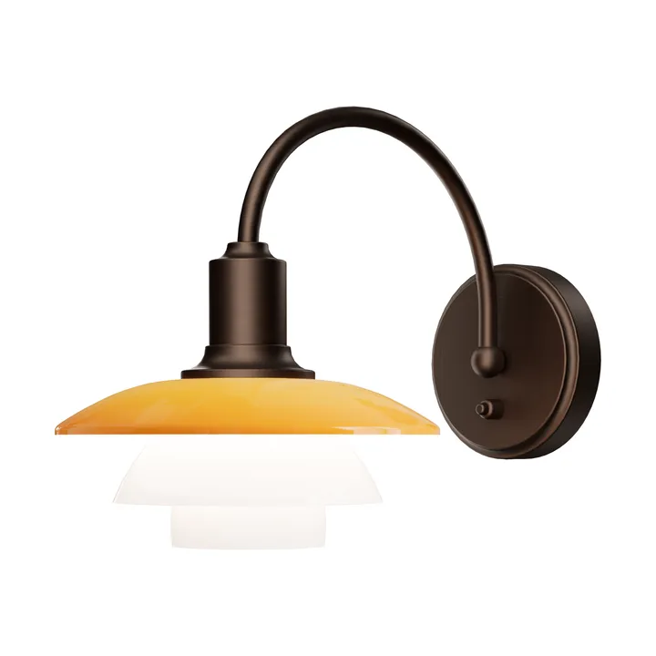 PH 2/2 Centenary Edition seinälamppu - Amber–opaalinvalkoinen, nopea asennus - Louis Poulsen