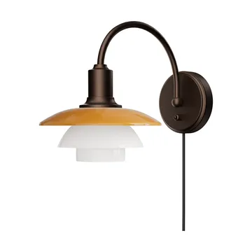 PH 2/2 Centenary Edition seinälamppu - Amber–opaalinvalkoinen, pistotulppa - Louis Poulsen