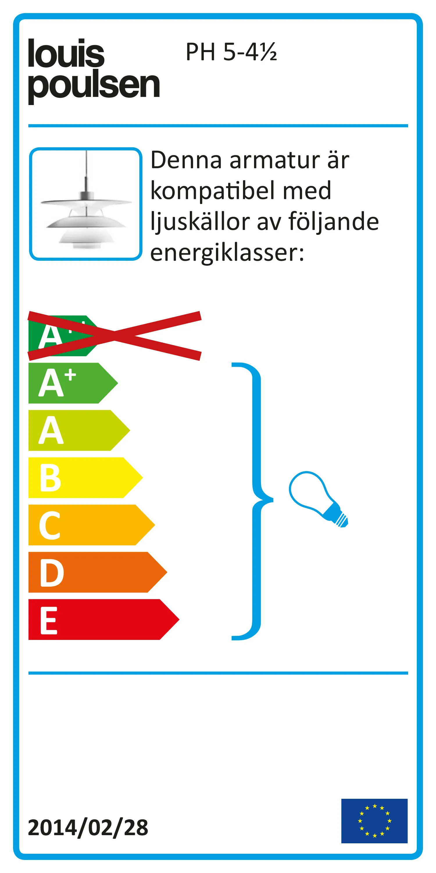 PH 5-4½ -kattolamppu, Valkoinen Louis Poulsen