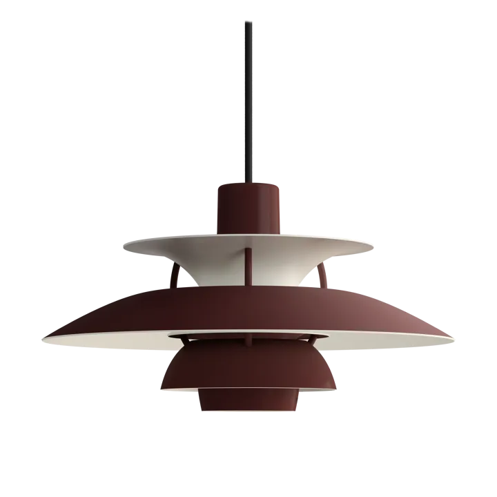 PH 5 -kattovalaisin - Ø300, Monochrom burgundy - Louis Poulsen