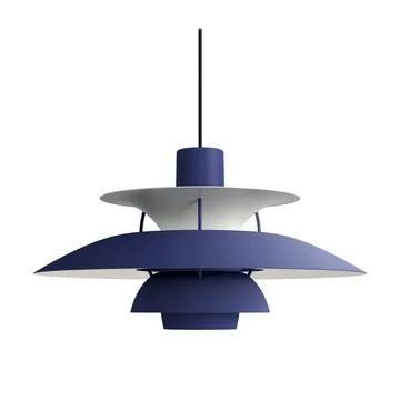 PH 5 -kattovalaisin - Ø500, Monochrom dusty indigo - Louis Poulsen