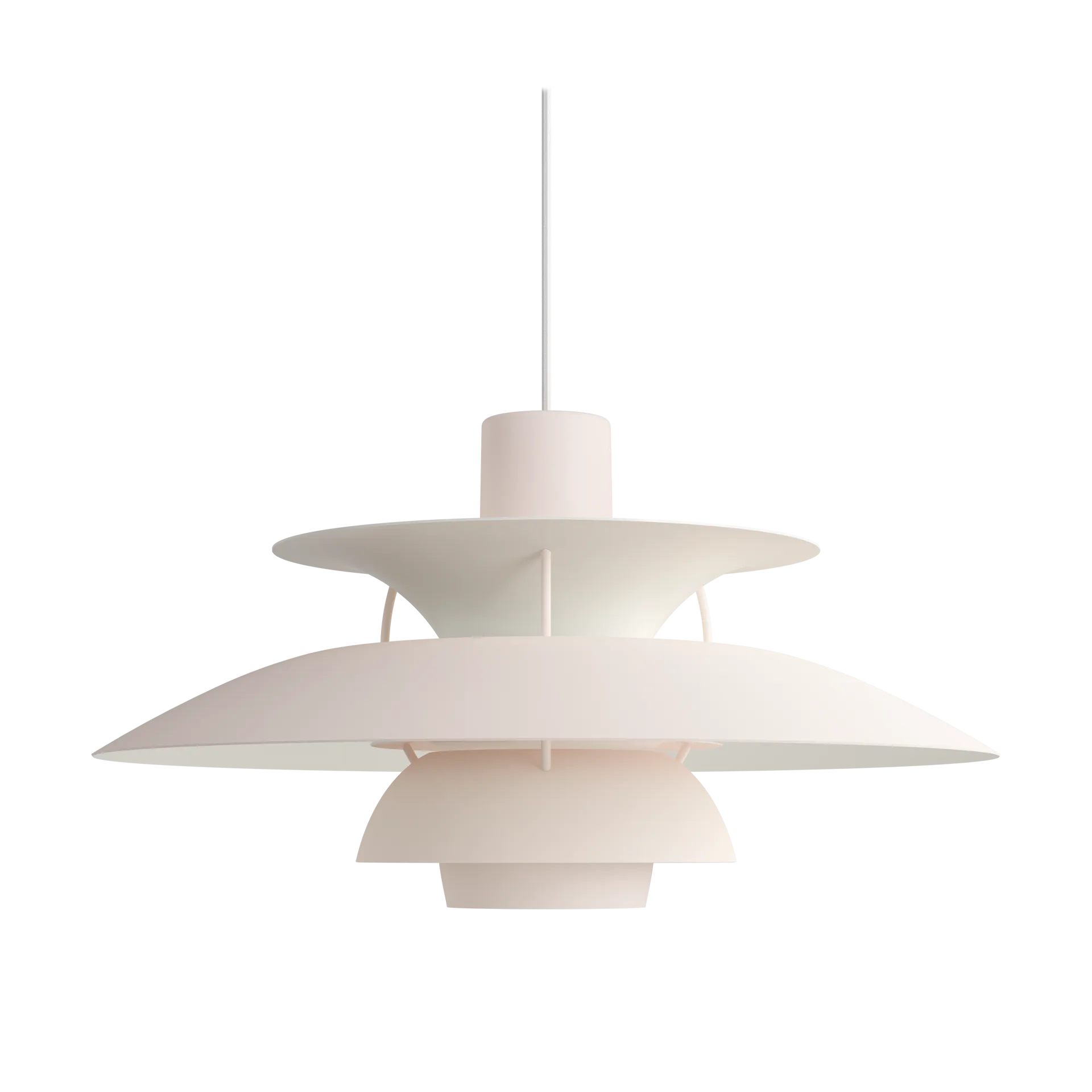 PH 5 -kattovalaisin, Ø500, Monochrom pale blush Louis Poulsen