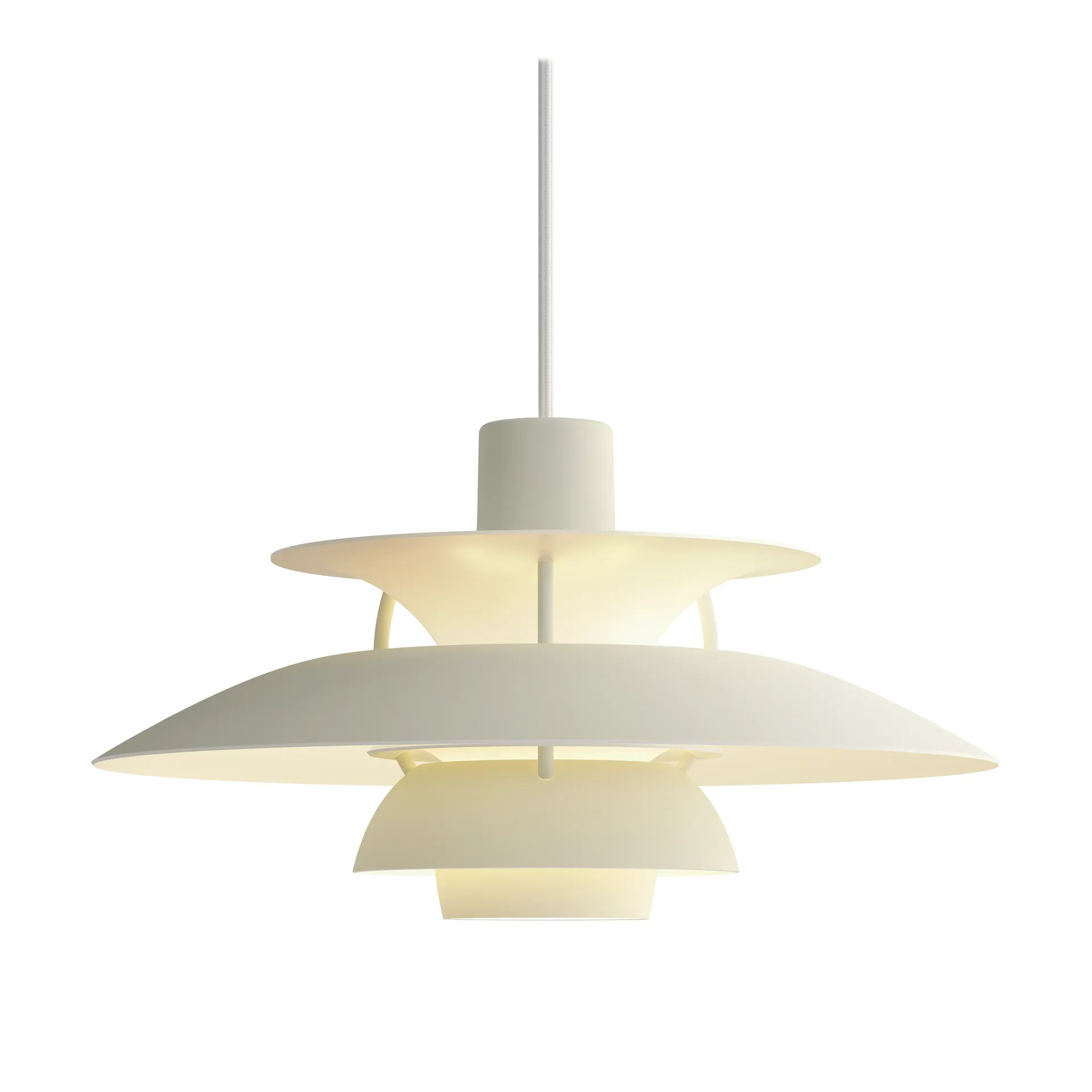 PH 5 MINI -riippuvalaisin, yksivärinen, Pale pewter Louis Poulsen