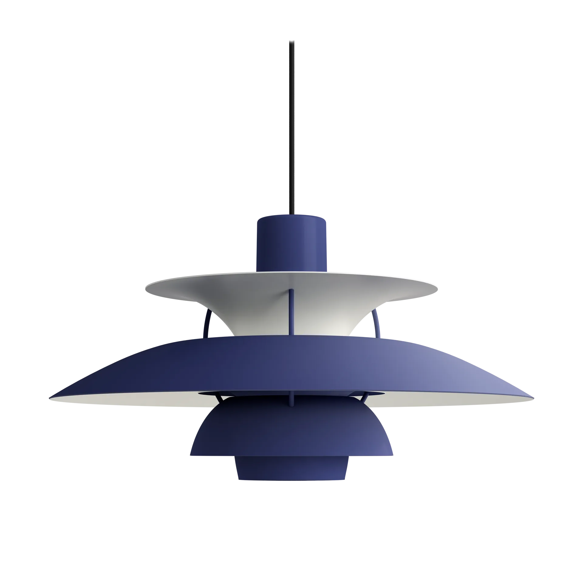 PH 5 -riippuvalaisin, yksivärinen, Dusty indigo Louis Poulsen