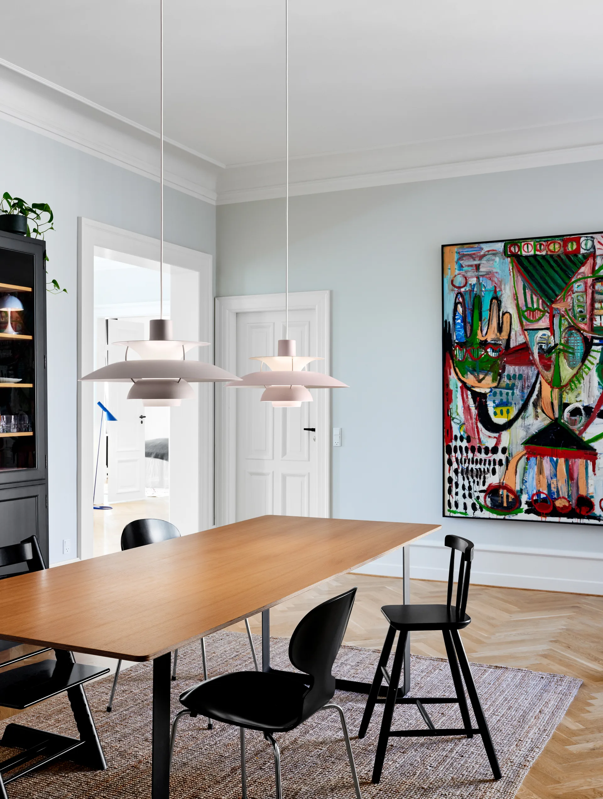 PH 5 -riippuvalaisin, yksivärinen, Osteri harmaa Louis Poulsen