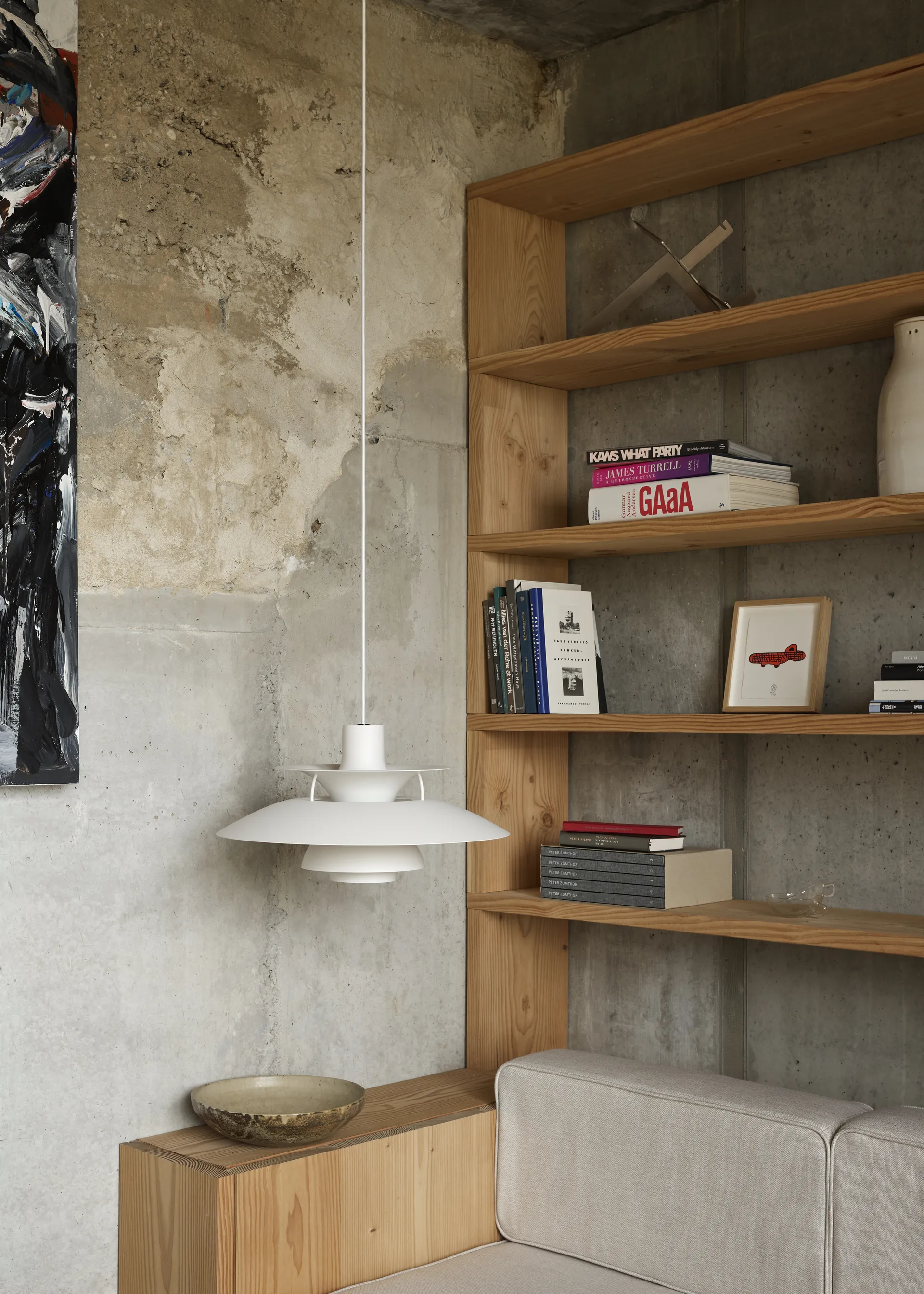 PH 5 -riippuvalaisin, yksivärinen, Pale blush Louis Poulsen