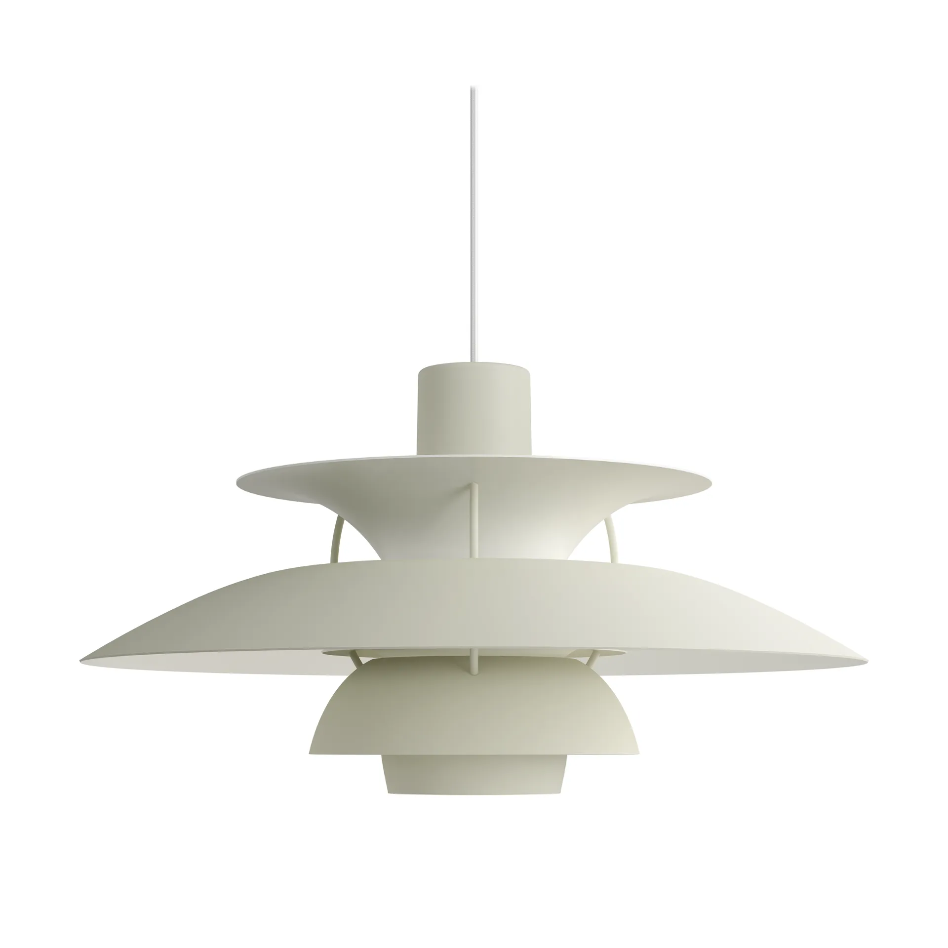 PH 5 -riippuvalaisin, yksivärinen, Pale pewter Louis Poulsen