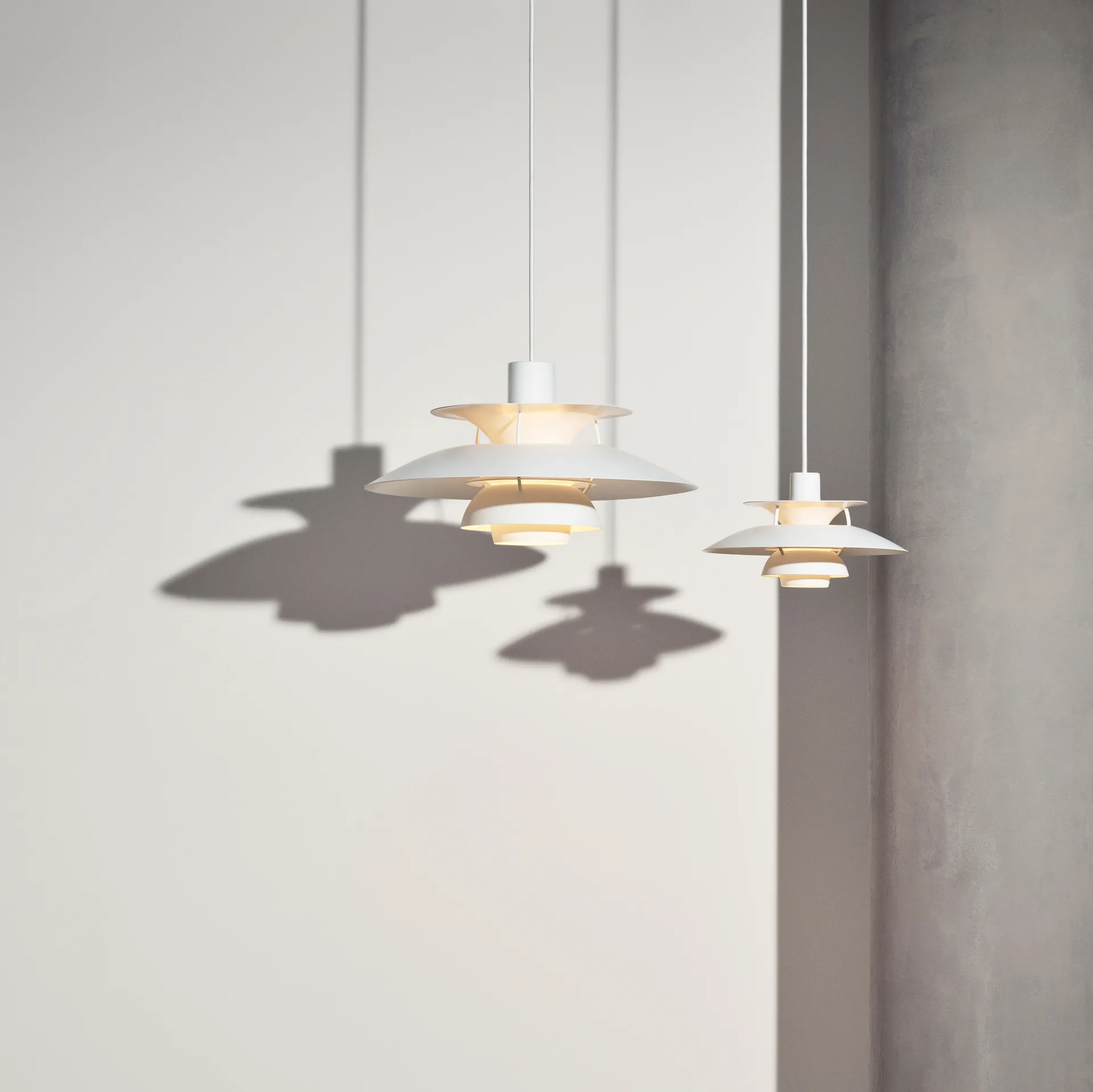 PH 5 -riippuvalaisin, yksivärinen, Valkoinen Louis Poulsen