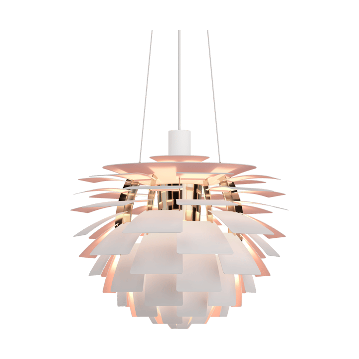 PH Artichoke Anniversary Juhlaeditio riippuvalaisin, Matte white-pale rose Ø48 cm Louis Poulsen