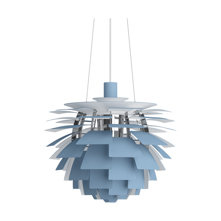 PH Artichoke -kattolamppu Ø48 cm - Dusty blue-high lustre chrome plated - Louis Poulsen