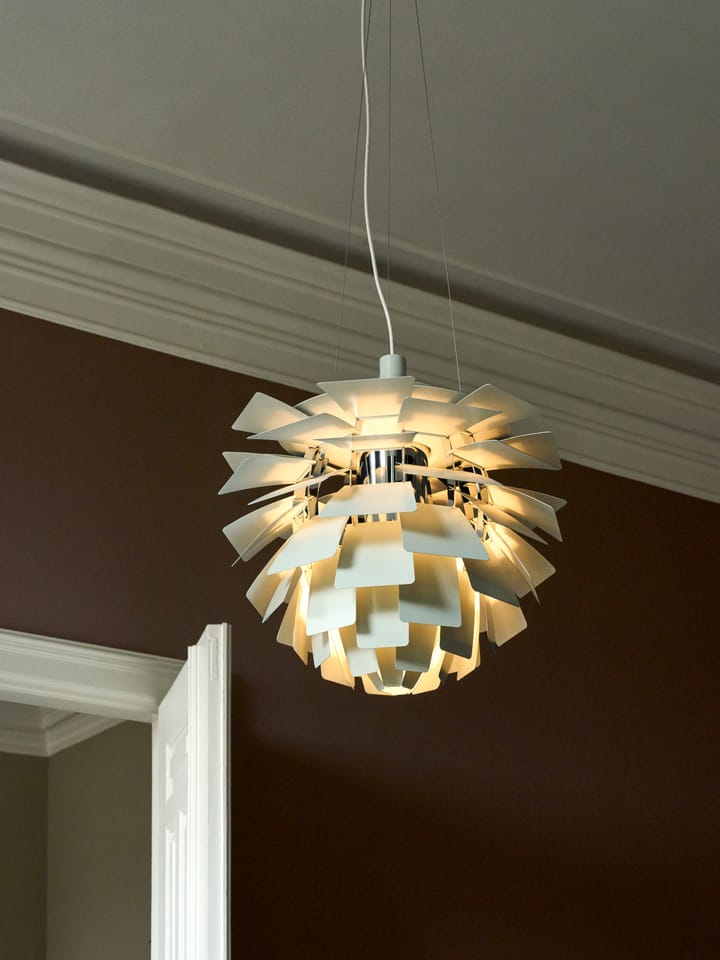 PH Artichoke -kattolamppu Ø48 cm, Dusty green-high lustre chrome plated Louis Poulsen