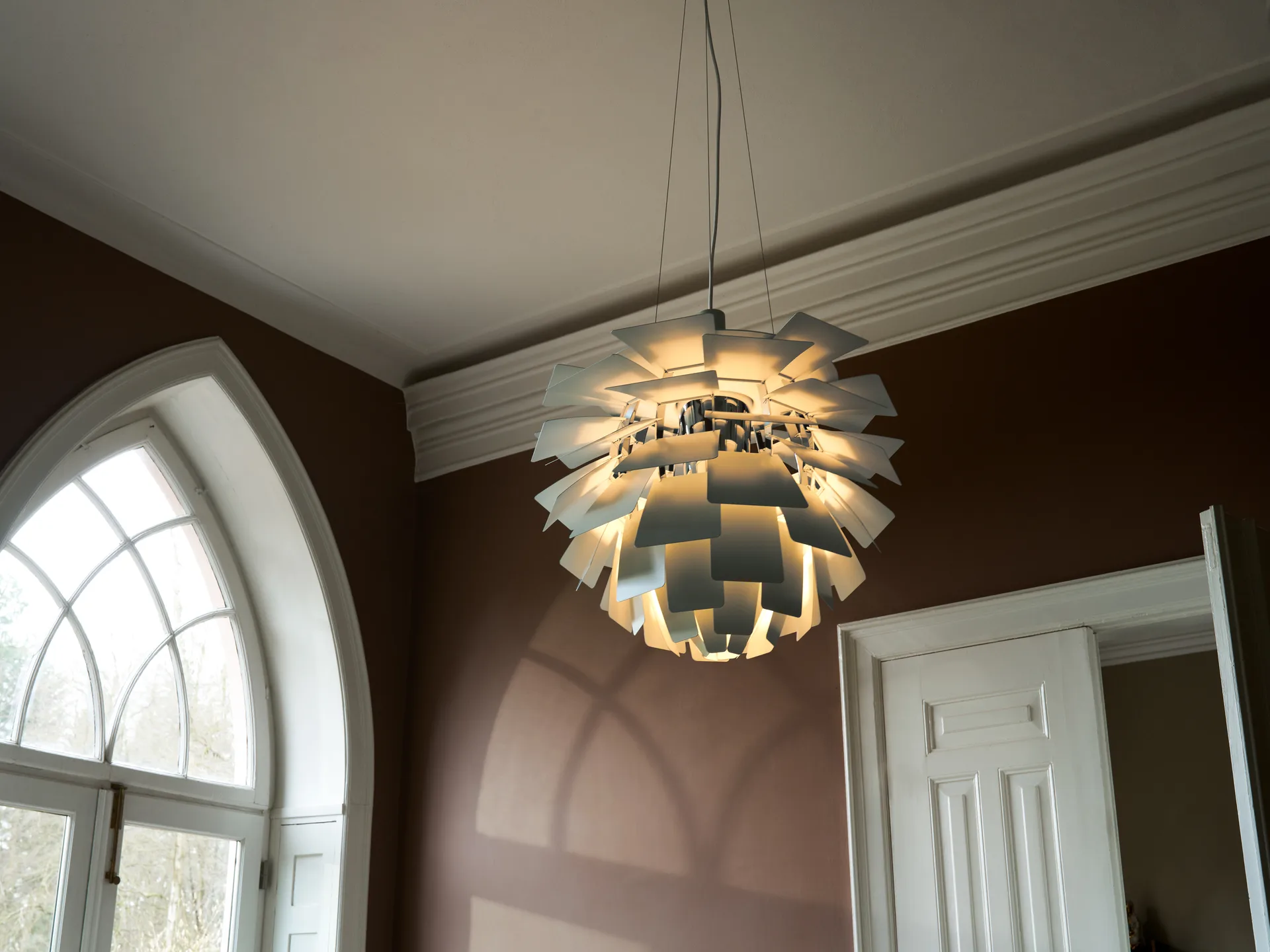 PH Artichoke -kattolamppu Ø48 cm, Dusty green-high lustre chrome plated Louis Poulsen