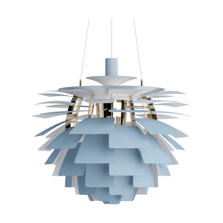 PH Artichoke -kattolamppu Ø60 cm - Dusty blue-brass metallised - Louis Poulsen