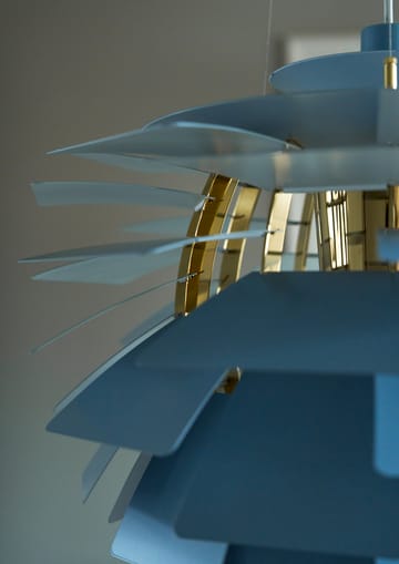 PH Artichoke -kattolamppu Ø60 cm - Dusty blue-brass metallised - Louis Poulsen