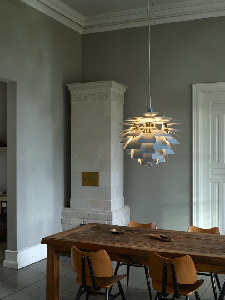 PH Artichoke -kattolamppu Ø60 cm, Dusty blue-brass metallised Louis Poulsen