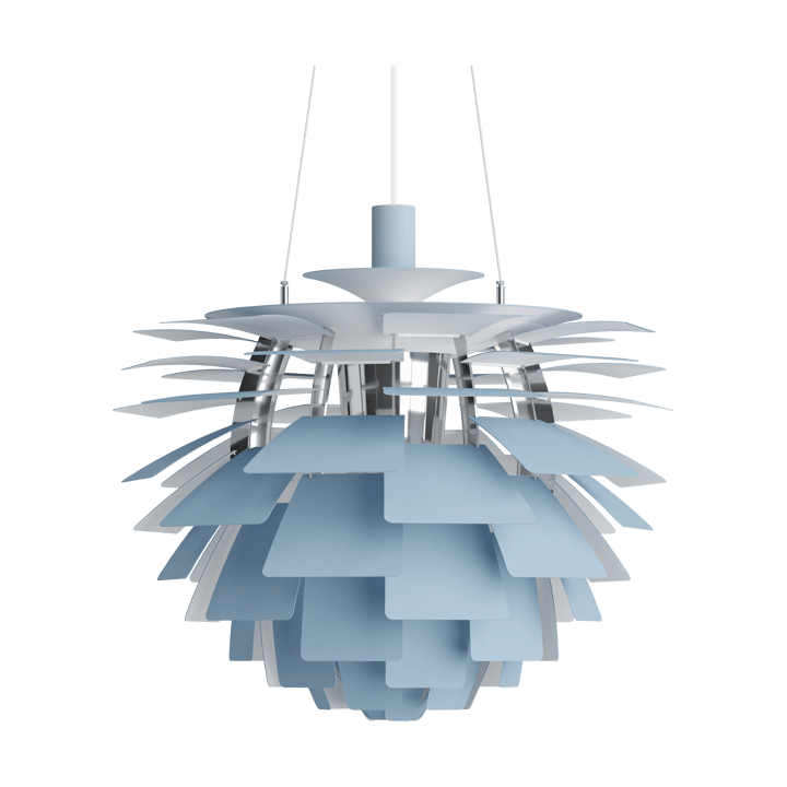 PH Artichoke -kattolamppu Ø60 cm - Dusty blue-high lustre chrome plated - Louis Poulsen