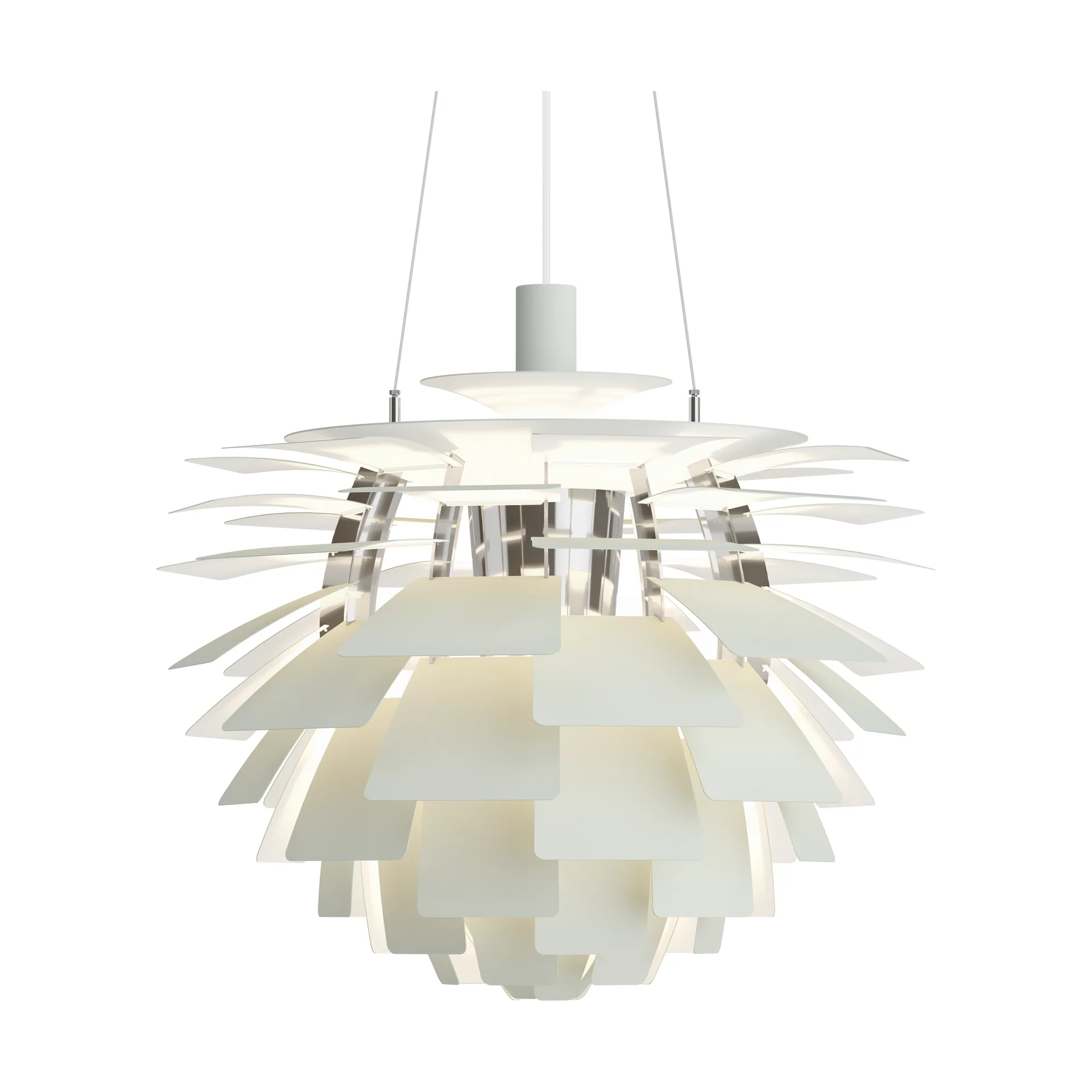 PH Artichoke -kattolamppu Ø60 cm, Dusty green-high lustre chrome plated Louis Poulsen