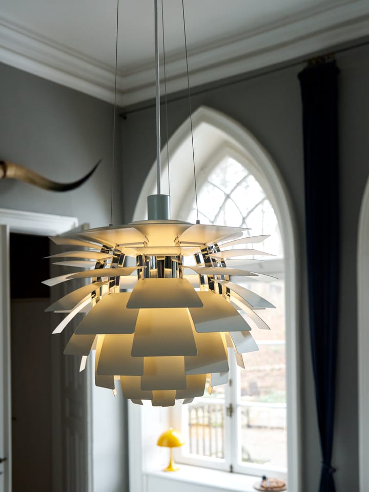 PH Artichoke -kattolamppu Ø60 cm, Dusty green-high lustre chrome plated Louis Poulsen
