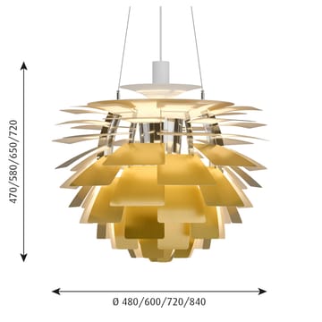 PH Artichoke -kattolamppu Ø60 cm - Messinki - Louis Poulsen