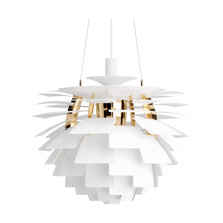 PH Artichoke -kattolamppu Ø60 cm - Soft white-brass metallised - Louis Poulsen