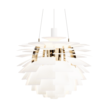 PH Artichoke -kattolamppu Ø60 cm - Soft white-brass metallised - Louis Poulsen