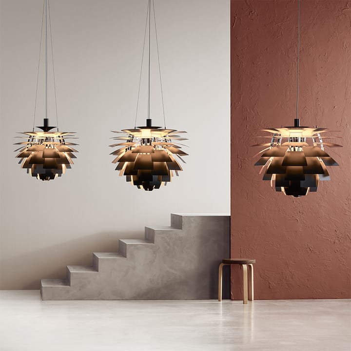 PH Artichoke Kotte riippuvalaisin LED, Harjattua terästä, Ø48 cm Louis Poulsen