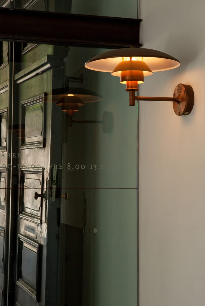 PH seinälamppu, Brushed copper Louis Poulsen