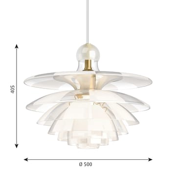 PH Septima -riippuvalaisin Ø 50 cm - Lasi - Louis Poulsen