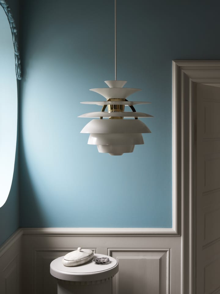 PH Snowball -kattolamppu, Dusty blue-brass Louis Poulsen