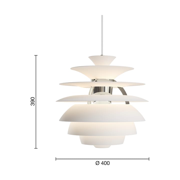 PH Snowball -kattolamppu, Soft white-brass Louis Poulsen