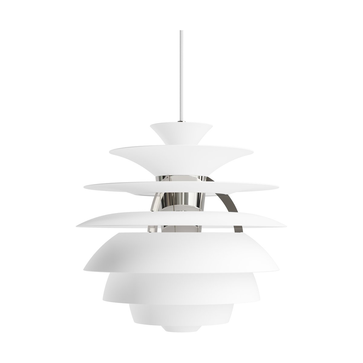 Louis Poulsen PH Snowball -kattolamppu Soft white-chrome