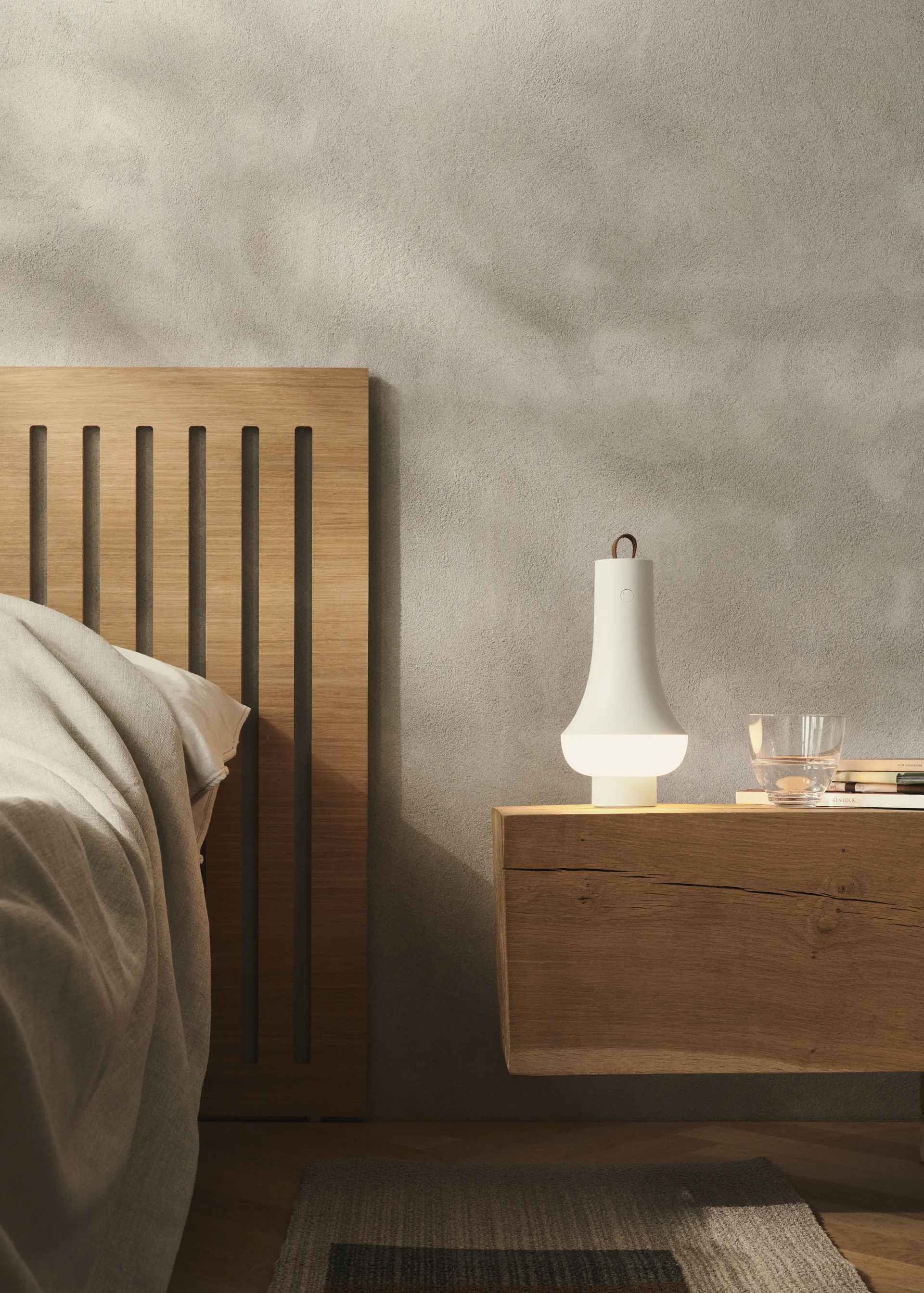 Tomoshi Portable pöytävalaisin, White Louis Poulsen