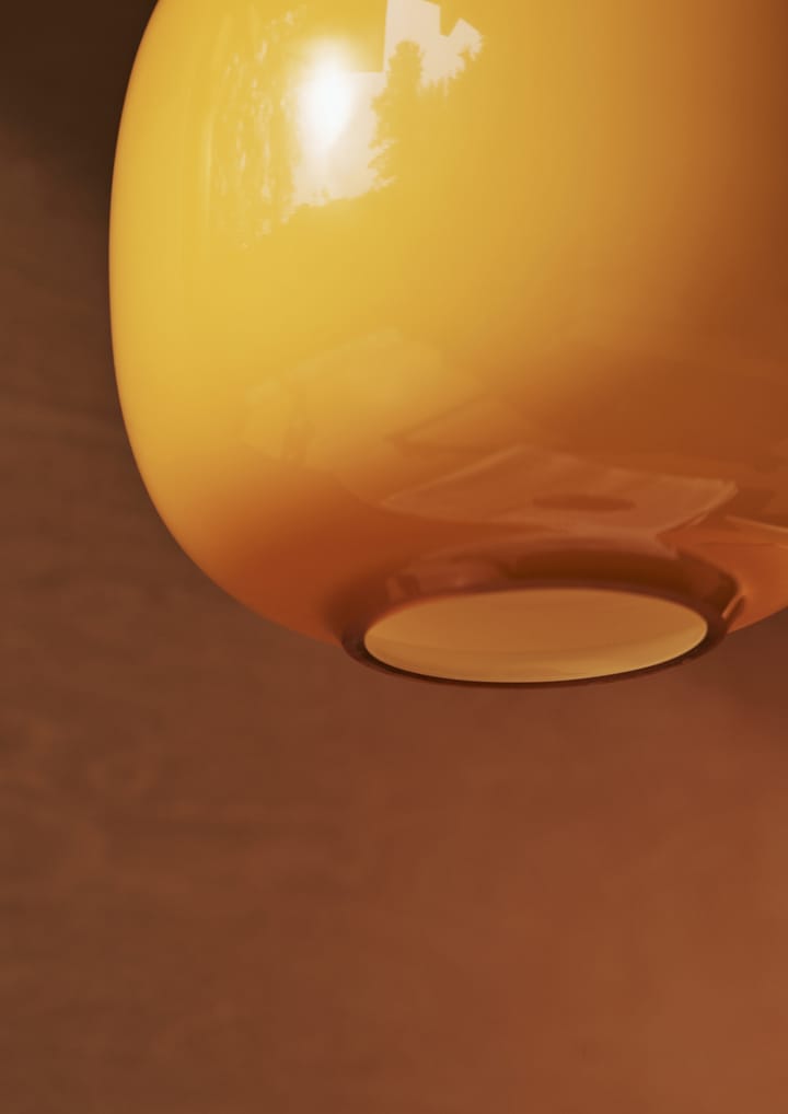 VL45 Radiohus kattolamppu Ø25 cm, Brass-amber glass Louis Poulsen