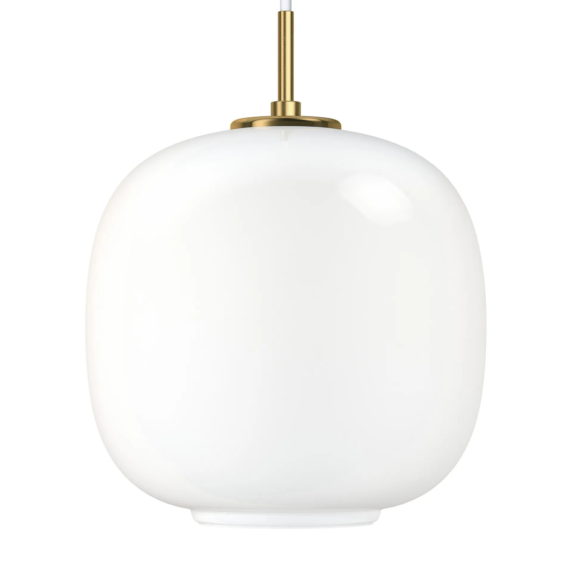 VL45 Radiohus kattolamppu Ø25 cm, Brass-white opal glass Louis Poulsen