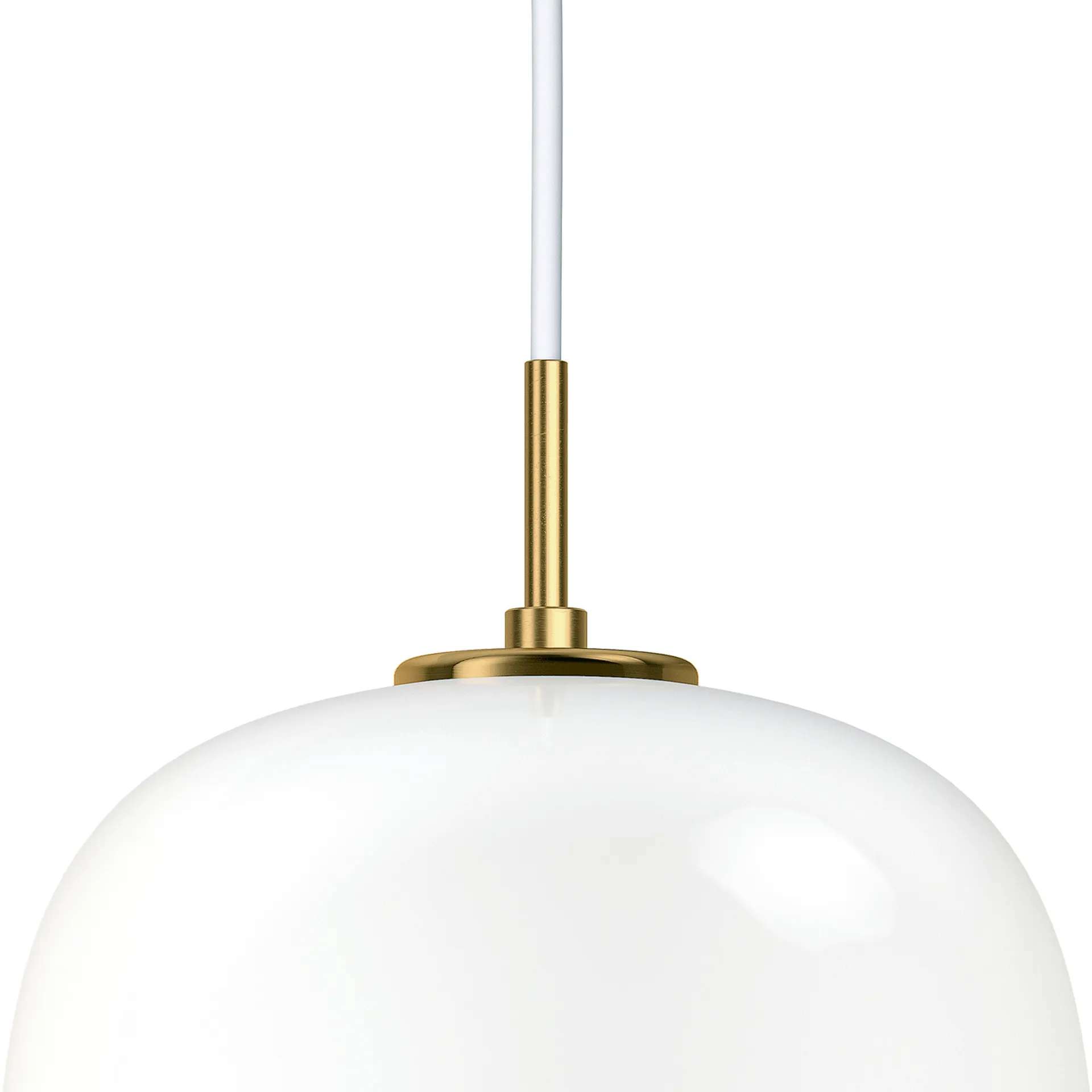VL45 Radiohus kattolamppu Ø25 cm, Brass-white opal glass Louis Poulsen