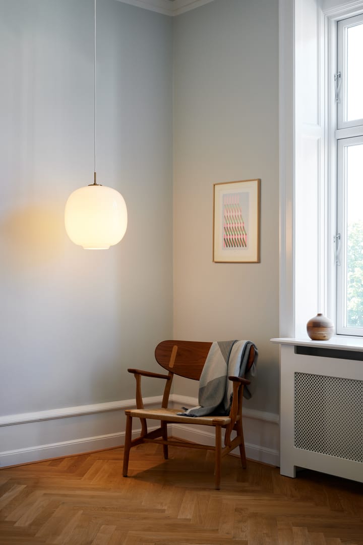 VL45 Radiohus kattolamppu Ø25 cm, Brass-white opal glass Louis Poulsen
