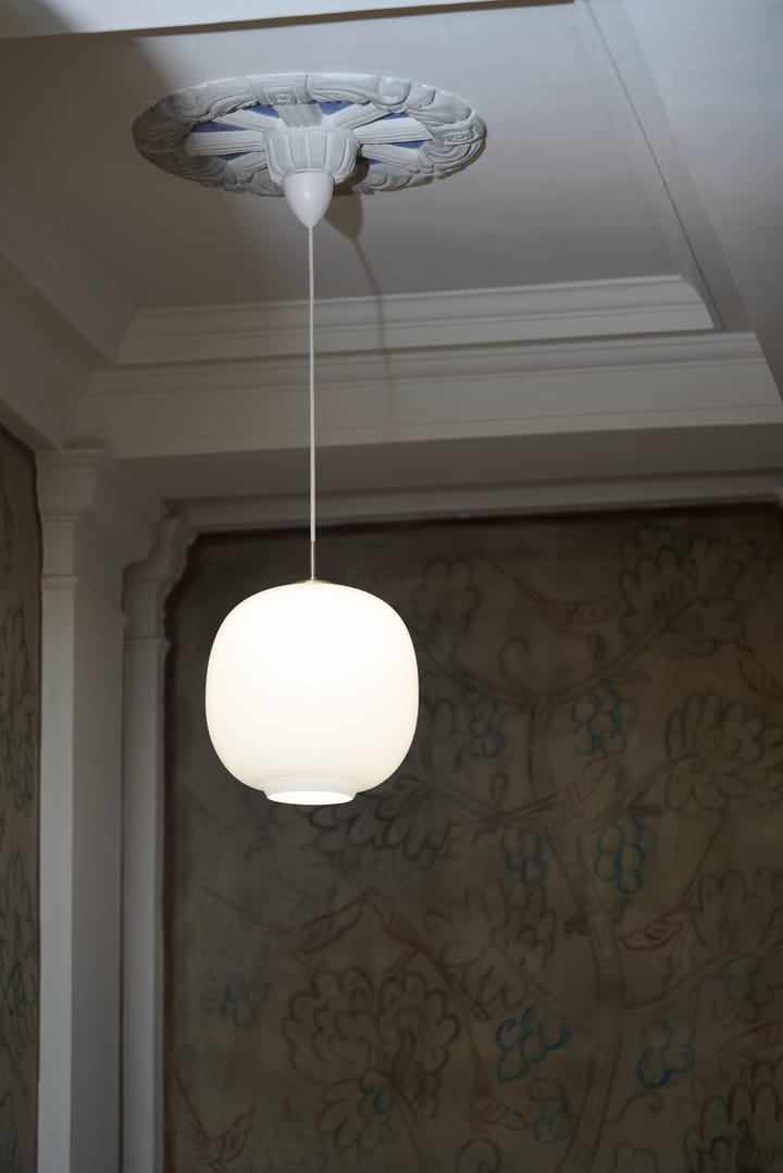 VL45 Radiohus kattolamppu Ø25 cm, Brass-white opal glass Louis Poulsen