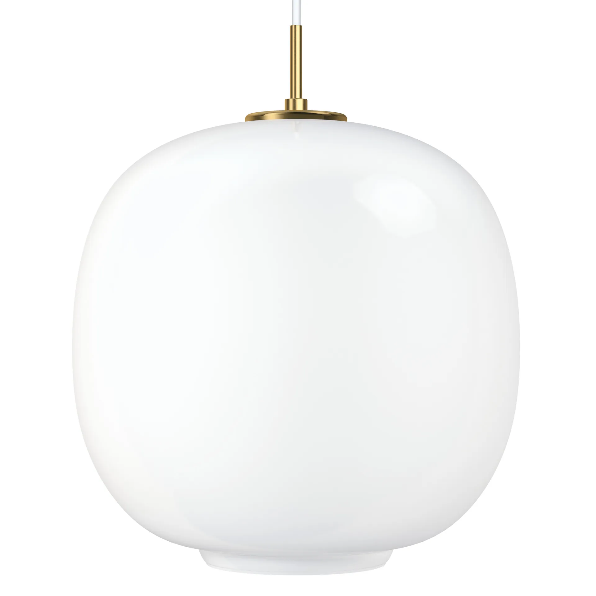 VL45 Radiohus -kattolamppu Ø37 cm, Brass-white opal glass Louis Poulsen