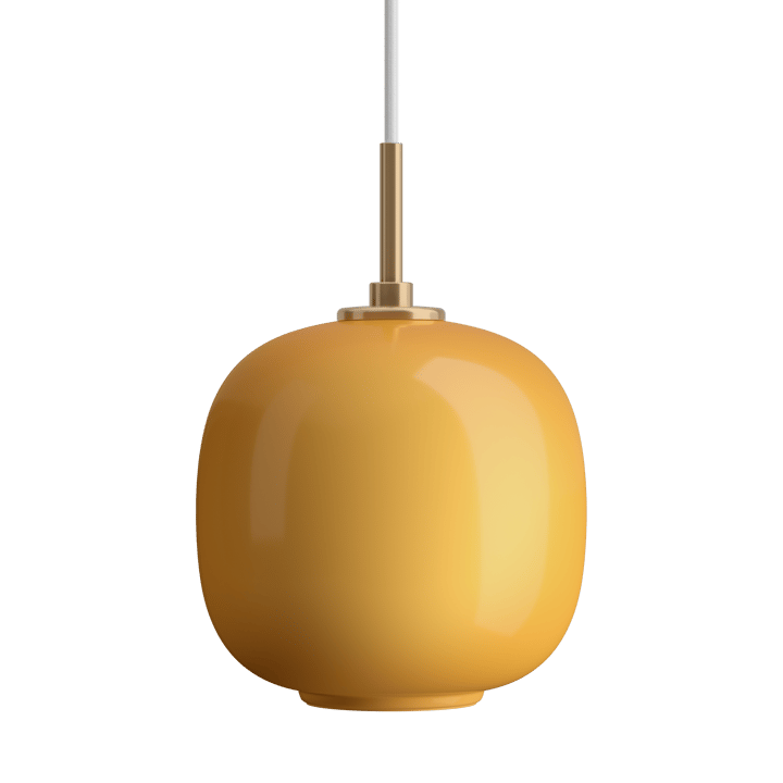 VL45 Radiohus kattovalaisin Ø17,5 cm, Brass-amber glass Louis Poulsen