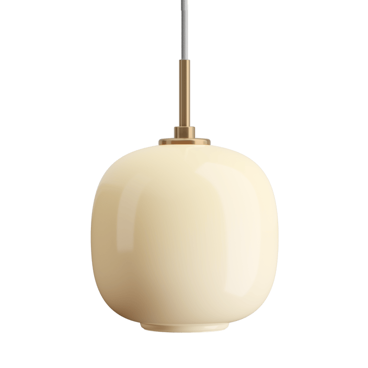 VL45 Radiohus kattovalaisin Ø17,5 cm, Brass-pale yellow glass Louis Poulsen