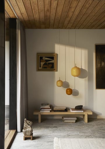 VL45 Radiohus kattovalaisin Ø17,5 cm - Brass-pale yellow glass - Louis Poulsen