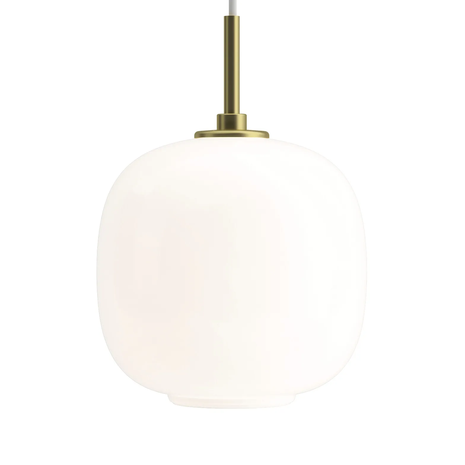 VL45 Radiohus kattovalaisin Ø17,5 cm, Brass-white opal glass Louis Poulsen
