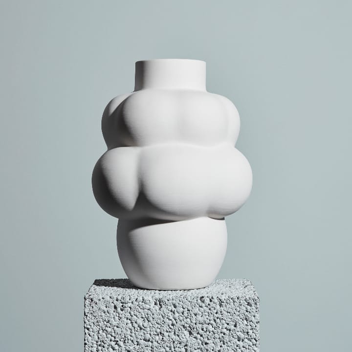Balloon 04 -maljakko keramiikka, Raw White Louise Roe