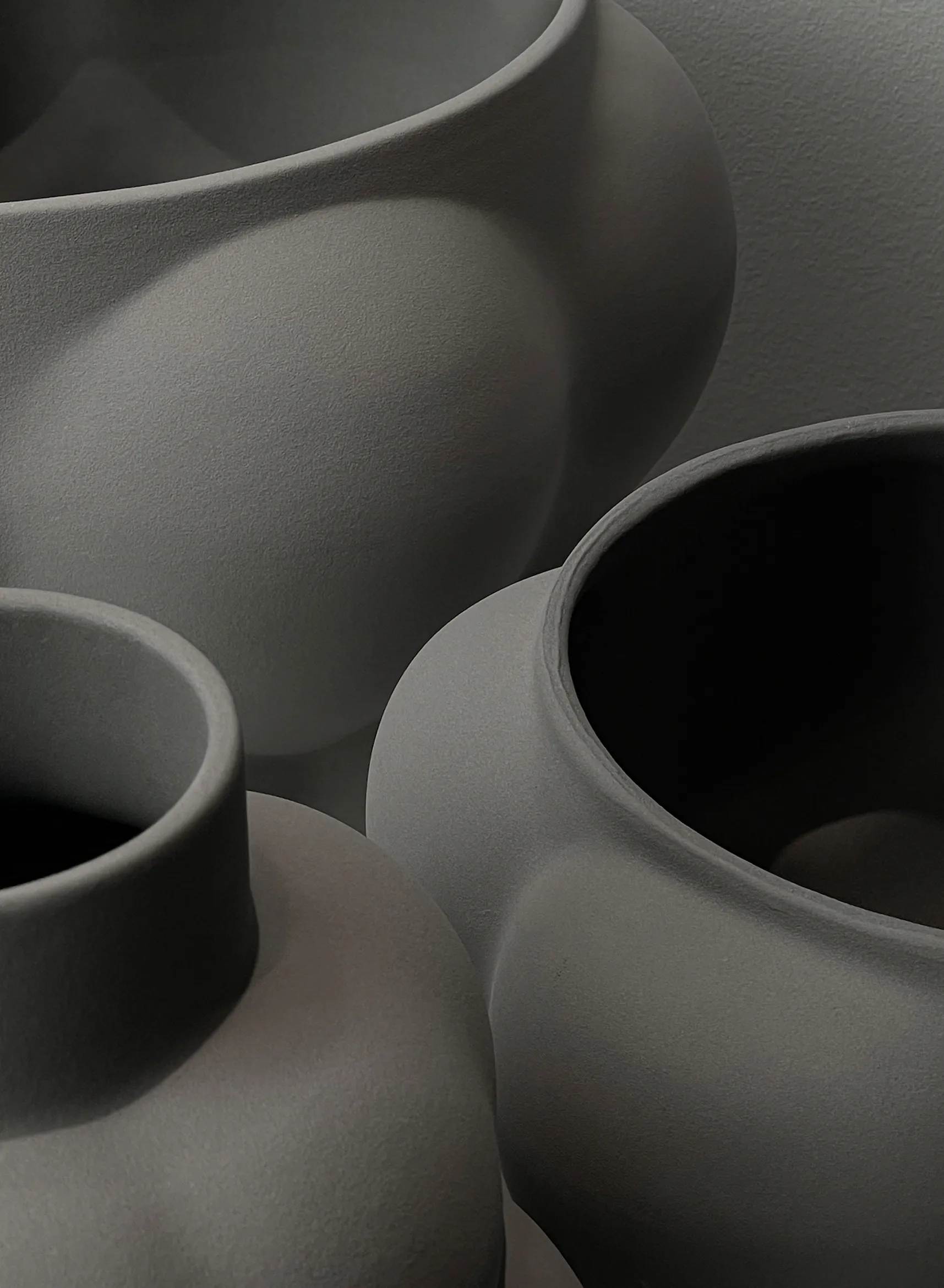 Balloon 05 kulho-ruukku k24 cm Ø32 cm, Sanded Grey Louise Roe