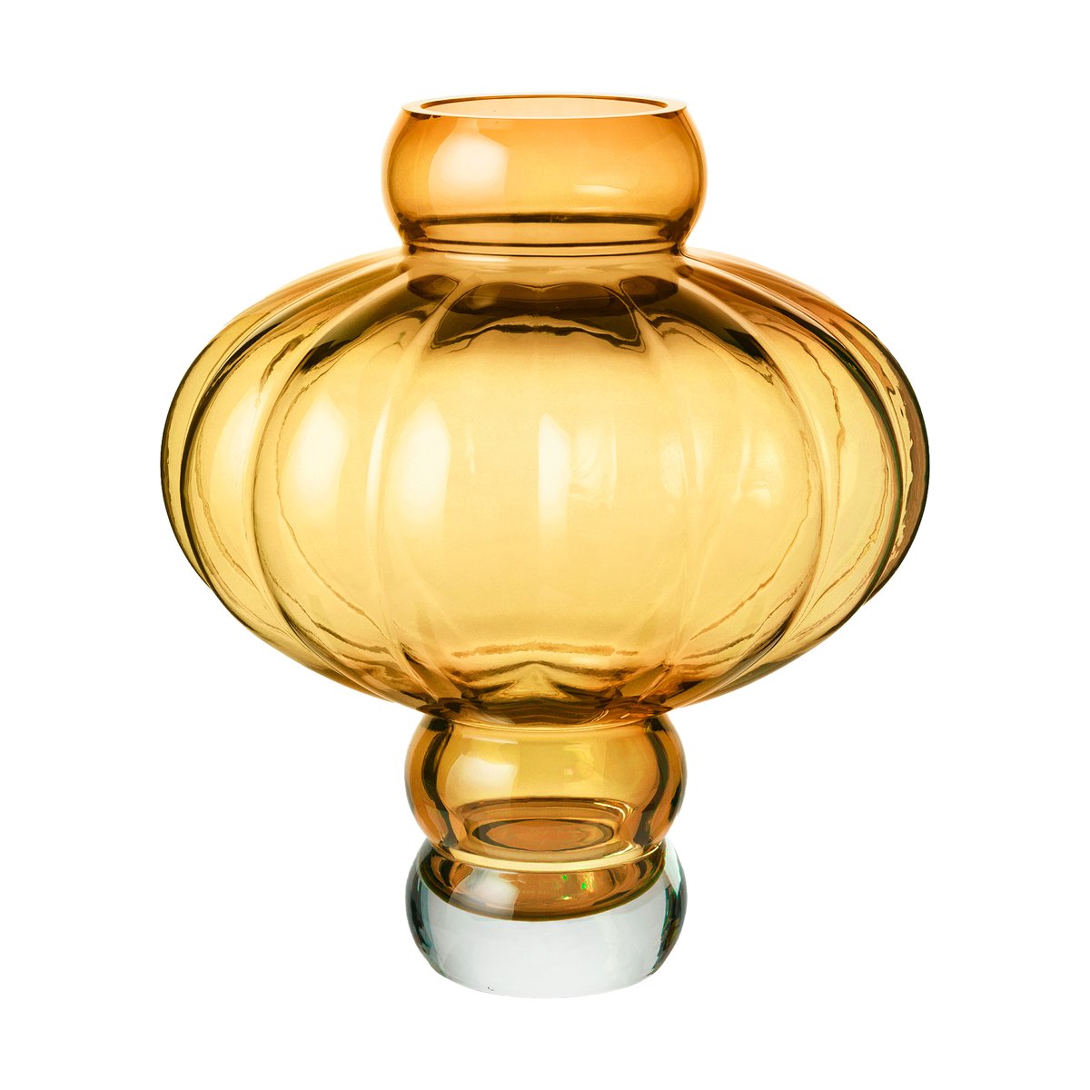 Louise Roe Balloon 08 maljakko 30 cm Amber | Skandinaavinen Sisustus | Maljakot | Keltainen