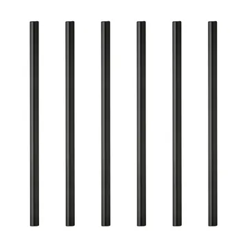 Lyngby Glas -juomapilli 14,5 cm 6-pakkaus - Musta - Lyngby Glas